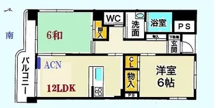 casa ベラヴィスタ福田【4階】の間取り