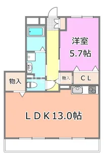 千葉県千葉市稲毛区作草部町【アパート】の間取り