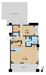 アーデン駒沢パークフロント【7階】の間取り