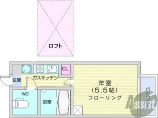 アップルハウス旭ヶ丘4【2階】の間取り