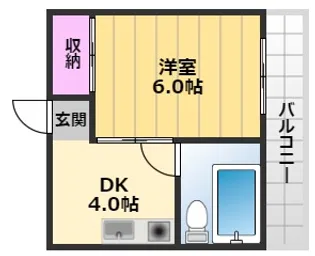 エースハイツ【2階】の間取り