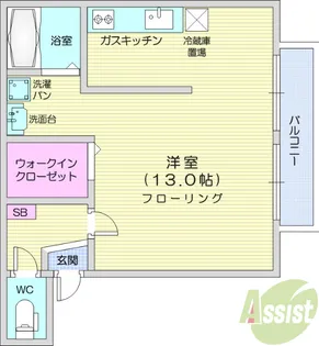 コンフォール台原【1階】の間取り