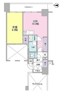 ラフィーネデュオ【7階】の間取り