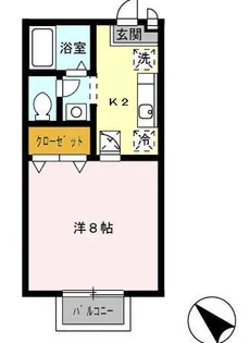 愛知県名古屋市南区駈上1【アパート】の間取り