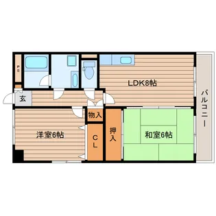 カサデ米ケ袋【1階】の間取り