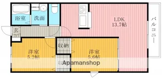 コートボナール【1階】の間取り