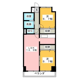 エスティメゾン鶴舞【9階】の間取り