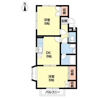 コーポコスモII【2階】の間取り