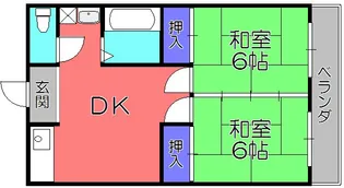 ドリームハイツ【2階】の間取り