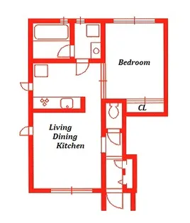 コージィコート元住吉【1階】の間取り
