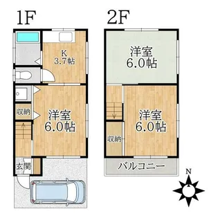 東京都江東区南砂4【一戸建】の間取り