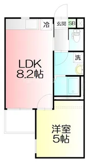 Blu mare ブルーマーレ【2階】の間取り