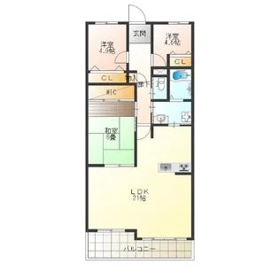 3LDKの間取り画像