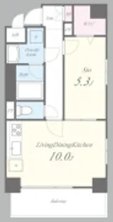 BLEU ET GRIS上町台【3階】の間取り