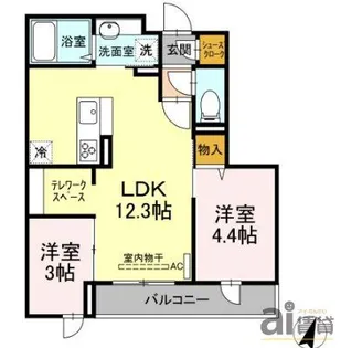 東京都練馬区南大泉3【アパート】の間取り