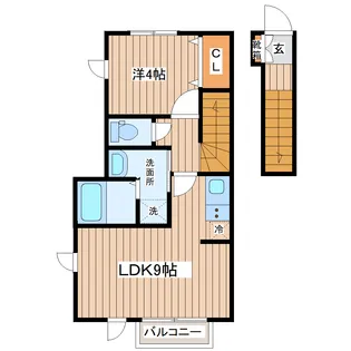 マノアーレ名取駅西A【2階】の間取り