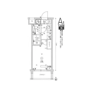 スカイコートヒルズ品川御殿山【1階】の間取り