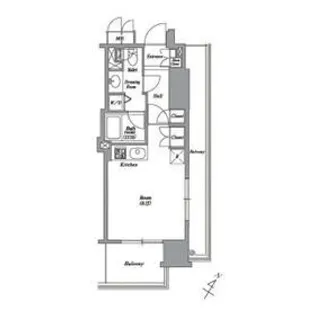 レキシントンスクエア白金高輪【3階】の間取り