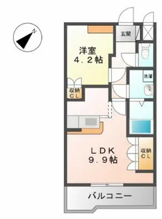 ヒールコートA&G【1階】の間取り