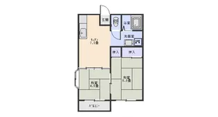 鶴寿荘【2階】の間取り