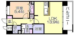 アーバンコート中央町【9階】の間取り