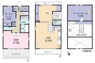 東京都武蔵野市吉祥寺北町3【一戸建】の間取り