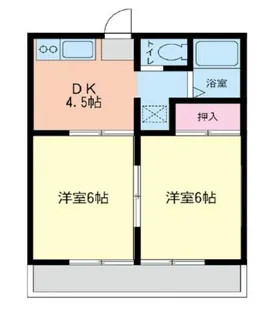 サンハイツK&S【1階】の間取り