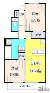 東京都東久留米市南沢5【アパート】の間取り