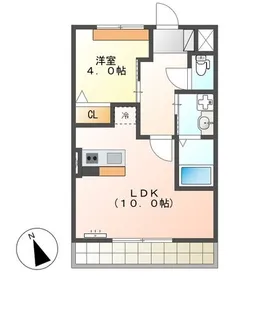 エスポワール幕張【1階】の間取り