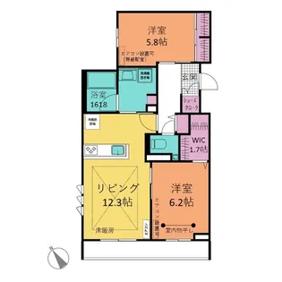 AZU【2階】の間取り