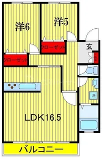 メゾンエムロード【1階】の間取り