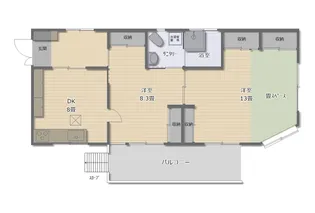 神奈川県平塚市土屋【一戸建】の間取り