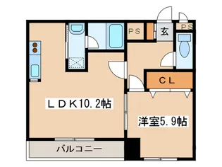 ベルグ凌雲【4階】の間取り