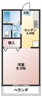 岡山県岡山市北区津島本町【アパート】の間取り