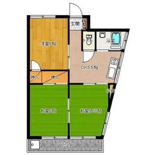 第2磯貝ビル【2階】の間取り
