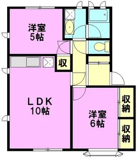 神奈川県平塚市東真土1【アパート】の間取り