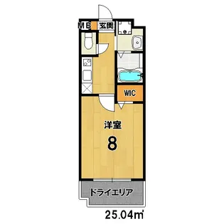 サクシード深草II【1階】の間取り