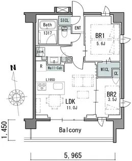 華のテラス【5階】の間取り