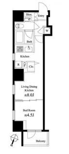 パティオ神田【7階】の間取り