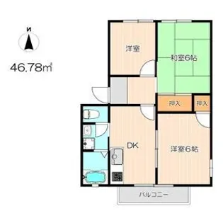 ドリームハイツ【1階】の間取り