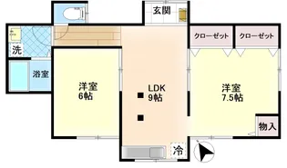 東京都昭島市拝島町1【一戸建】の間取り