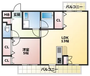 メゾン・ド・ローリエ【4階】の間取り