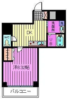 ニューキャピタルビルN【6階】の間取り