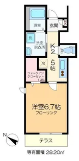 Brillante Vela【1階】の間取り