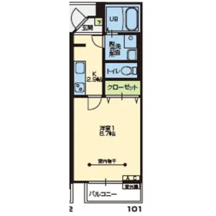 【新築】ニュースカイタウンB棟【3階】の間取り