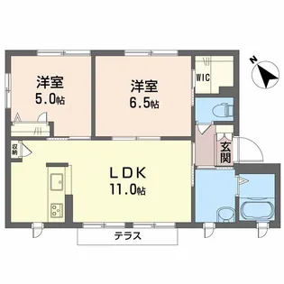 カサ・モーヴII【1階】の間取り