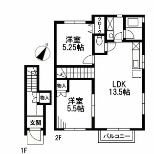 サウス久が原【2階】の間取り