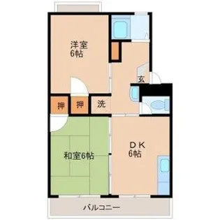 エトワール今泉【1階】の間取り