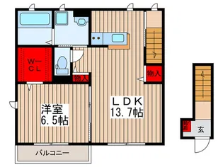 Marevelous TAKINISHI B棟【2階】の間取り