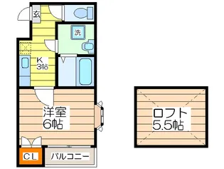 エヌズコ-トII【3階】の間取り